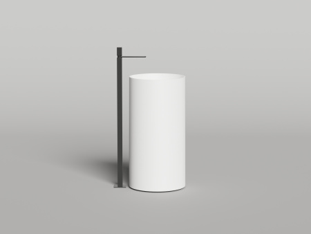 Раковина из искусственного камня S-Stone Salini ARMONIA 130421M 50х50 напольная цвет белый